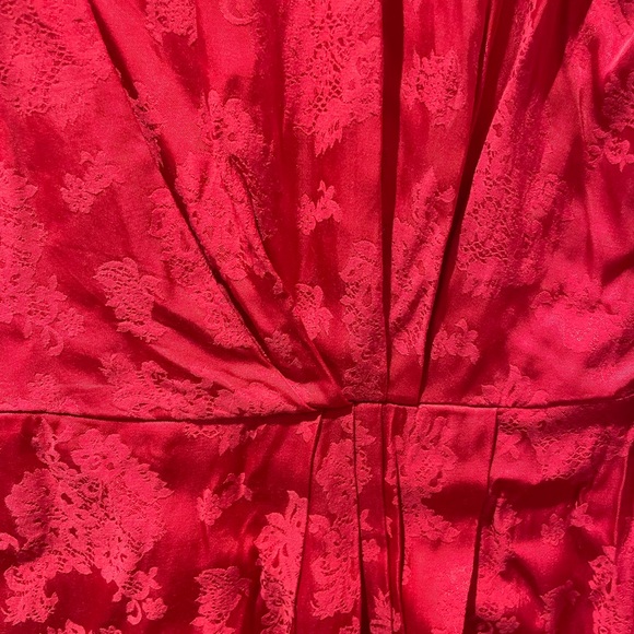 & Other Stories never worn red silk long sleeve mini dress - Picture 4 of 8